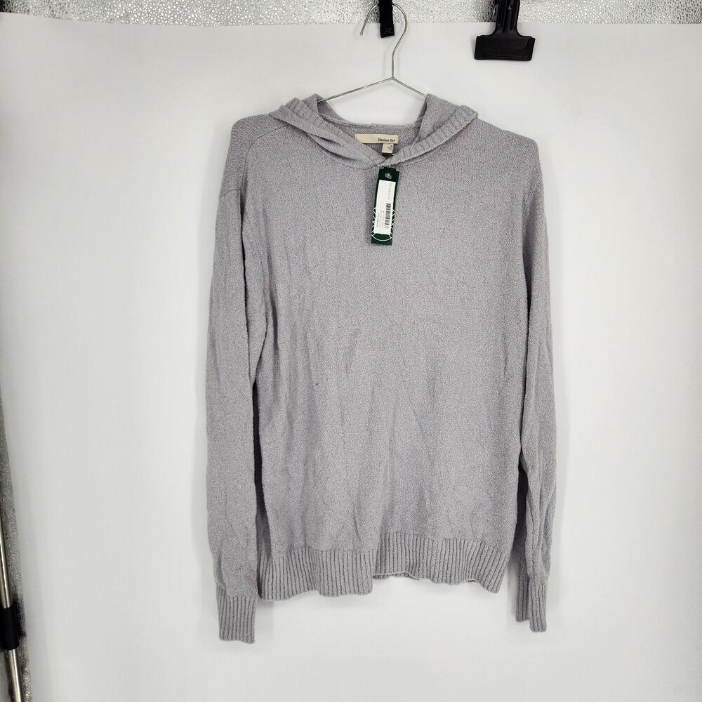 Hawker Rye Men's Light Grey Medium Boucle Hoodie NWT